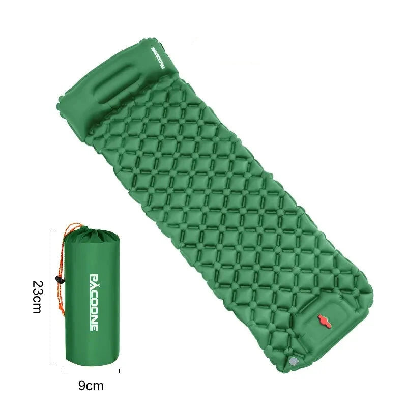 Inflatable Camping Mattress with Built-in Pump