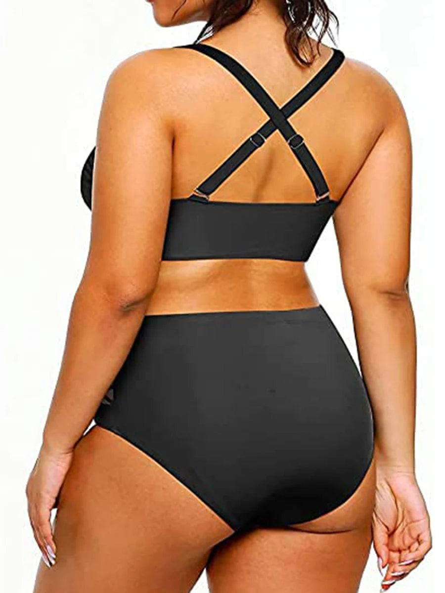 Embrace Your Curves in this High Waisted Swimsuit