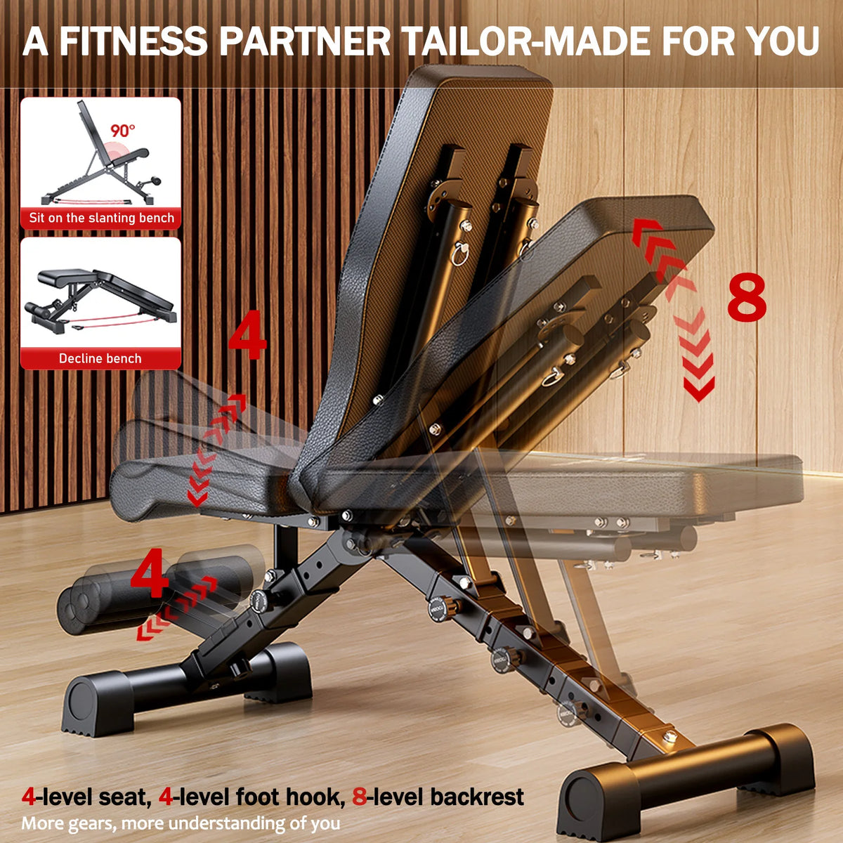Adjustable Weight Bench Foldable Full Body Workout