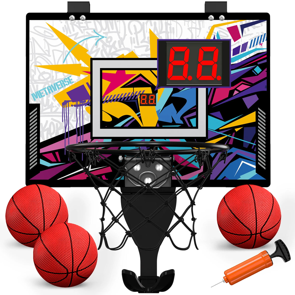 Kids' Mini Basketball Hoop Set: Indoor & Outdoor Play