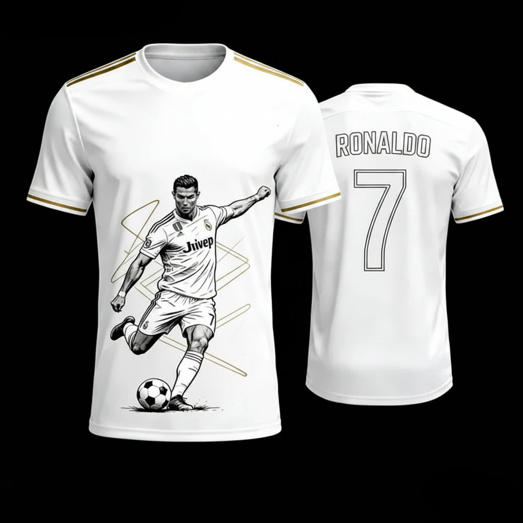 Ronaldo Quick-Dry Sport Jersey Men’s & Boys’ Summer T-Shirt