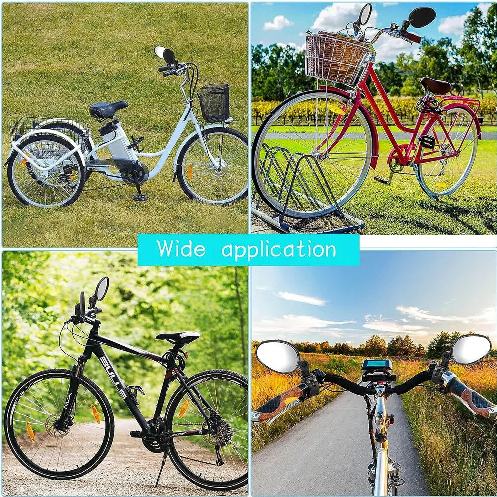 Bike Rearview Mirror 360° Adjustable Handlebar