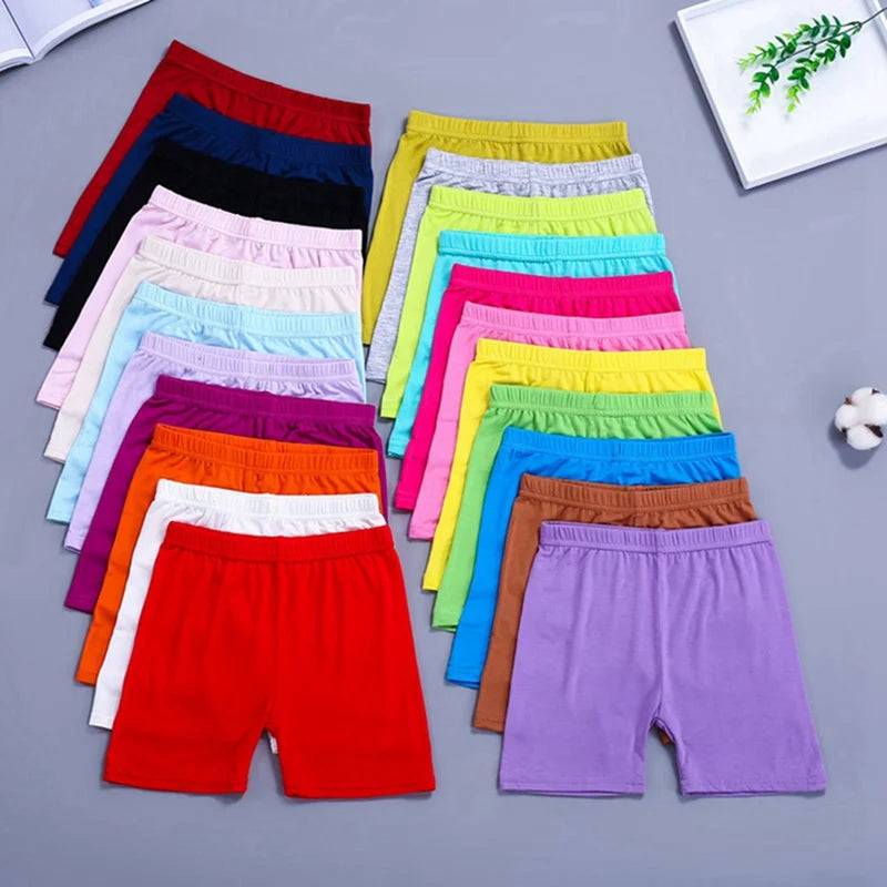 6 Pack Girls' Cotton Safety Shorts (2-10Y)