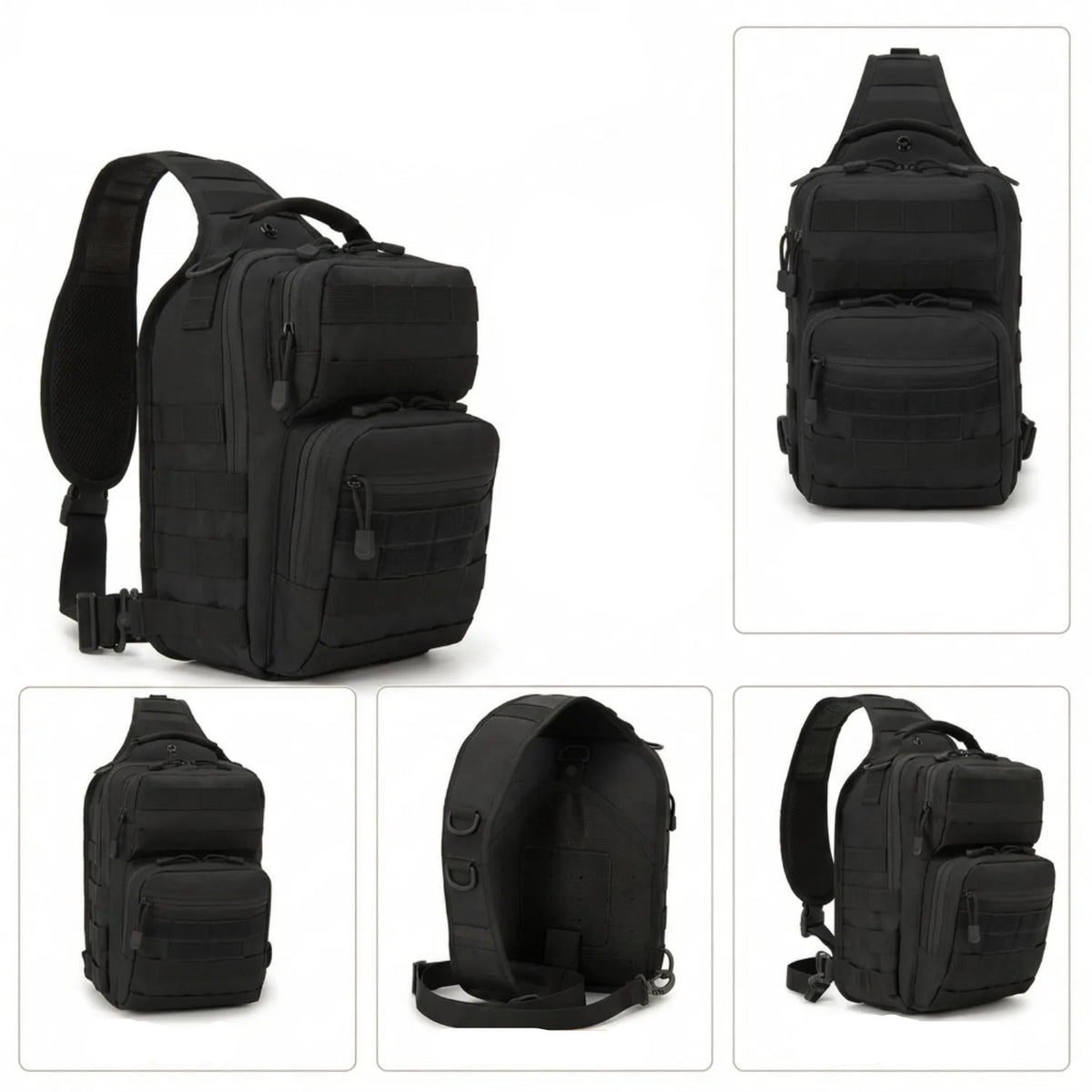 Compact Tactical Sling Backpack One-Shoulder Daypack