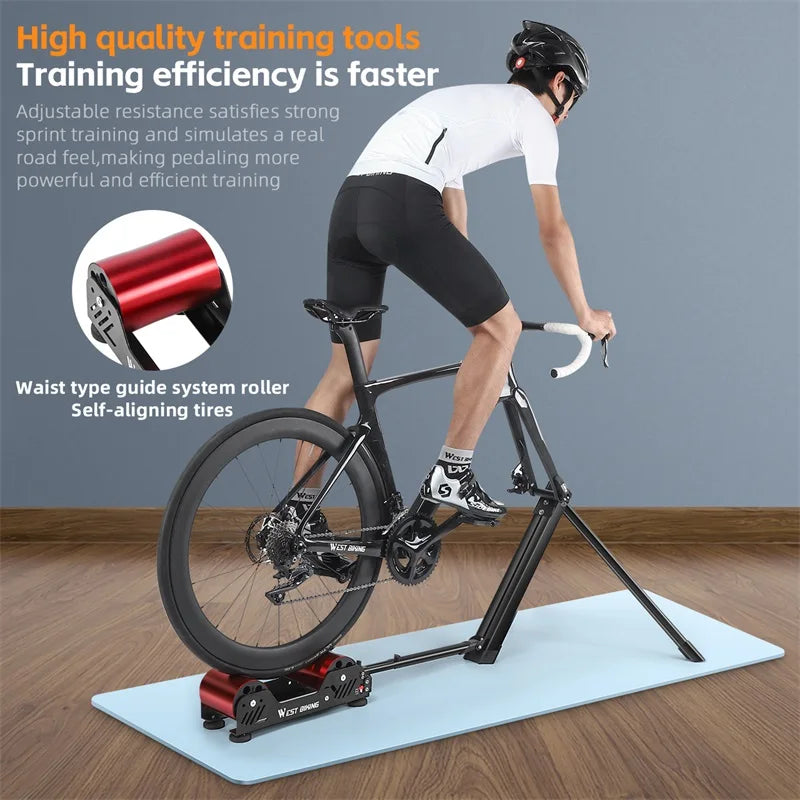 Pedal to Perfection: Indoor Bike Trainer with Magnetic Resistance