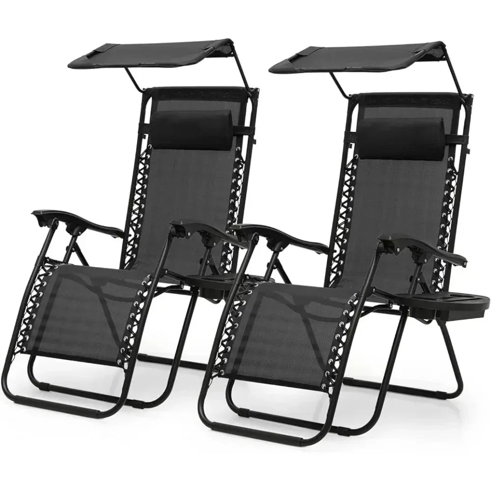 Portable Folding Beach Chairs with Shade
