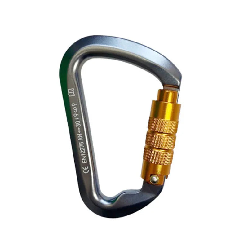 30kN High-Strength Aluminum Carabiner for Rock Climbing