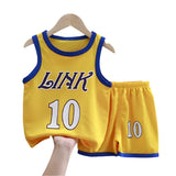 Summer Kids' Basketball Jersey and Shorts Set







