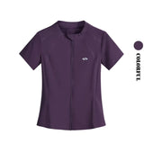 DRUR Short Sleeve Tracksuit Set for Women With Sport Jackets and Shorts with Pockets 2 Piece Running Gym Outfit Summer Yoga Suit 24 Hour Sport