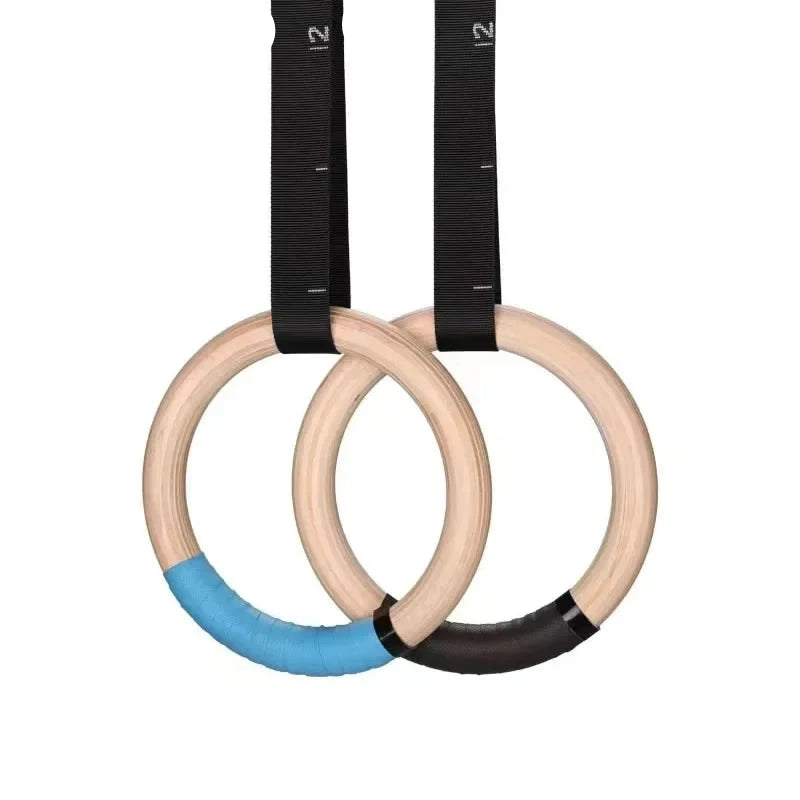 Premium Wood Gymnastics Rings for Home FitnessResistance Band24 Hour Sport