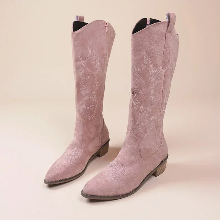 Step Out in Style: Women's High Knee Cowboy BootsWomen's Boots24 Hour Sport