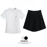 DRUR Short Sleeve Tracksuit Set for Women With Sport Jackets and Shorts with Pockets 2 Piece Running Gym Outfit Summer Yoga Suit 24 Hour Sport