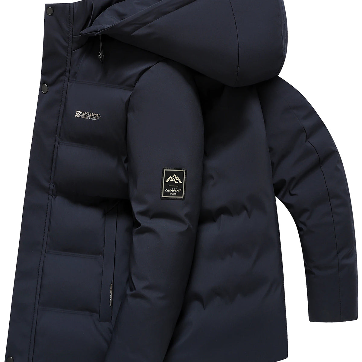 Men's Thick Warm Cotton Jacket: Business & Casual Style