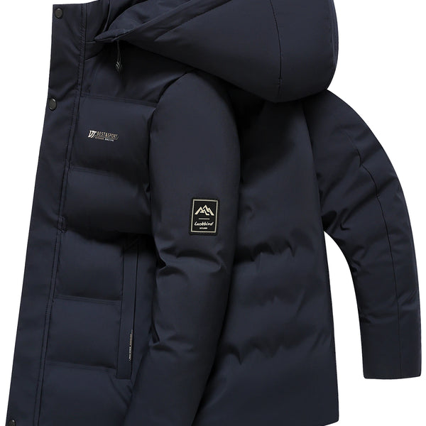 Men's Thick Warm Cotton Jacket: Business & Casual Style