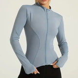 Women's Lightweight Zip-Up Running Jacket | Quick-Dry Yoga Top