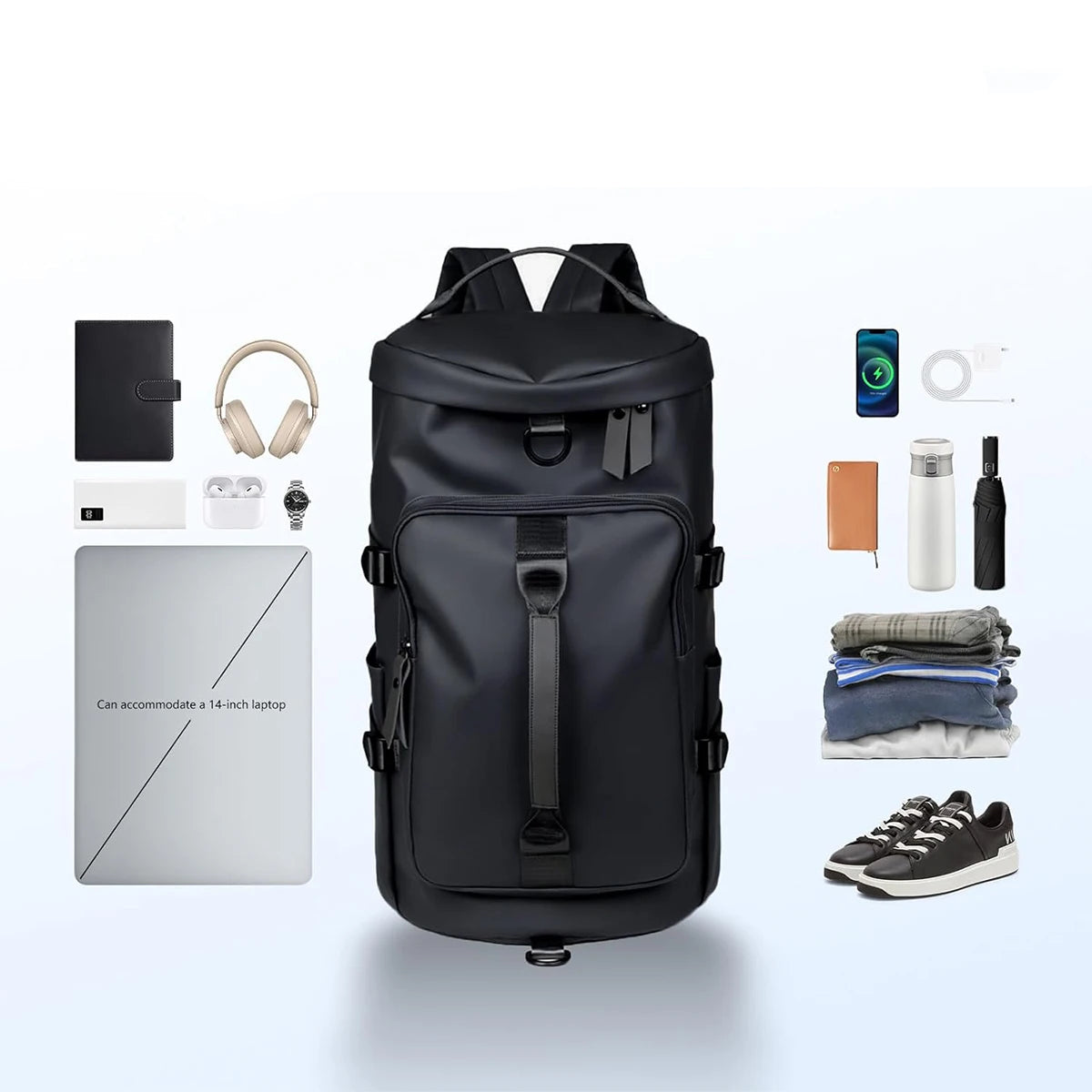 Convertible Travel Rucksack & Gym Tote Waterproof & Durable