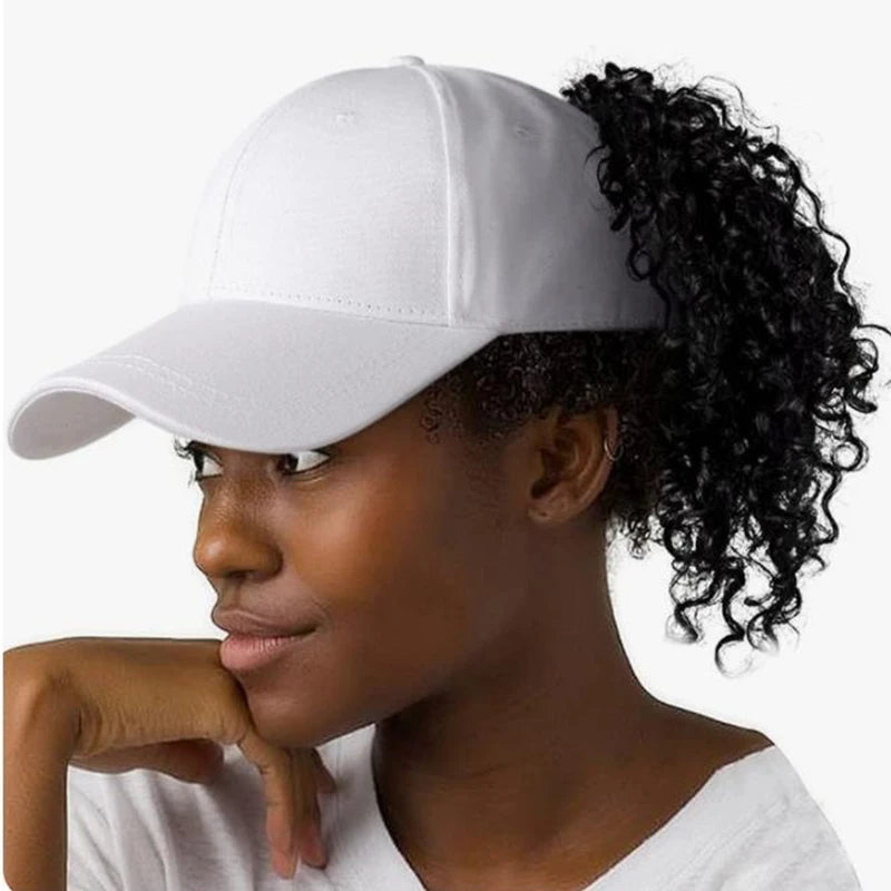 Baseball Cap with Ponytail Slot