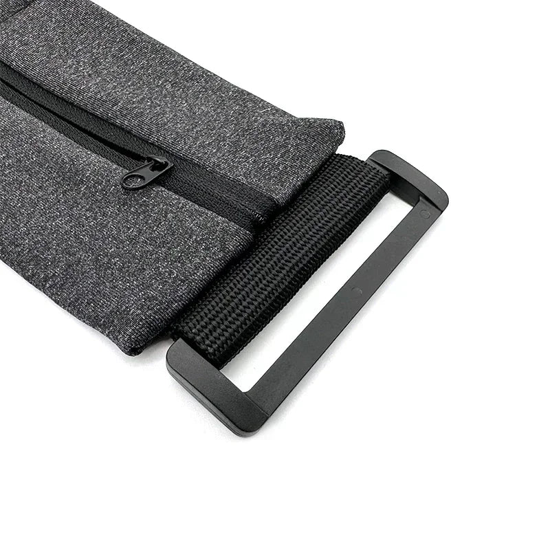 Reflective Running Belt Dual Pocket Waist Pack for Gym & Yoga