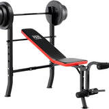 Pro Standard Weight Bench & 100lb Vinyl Weights
