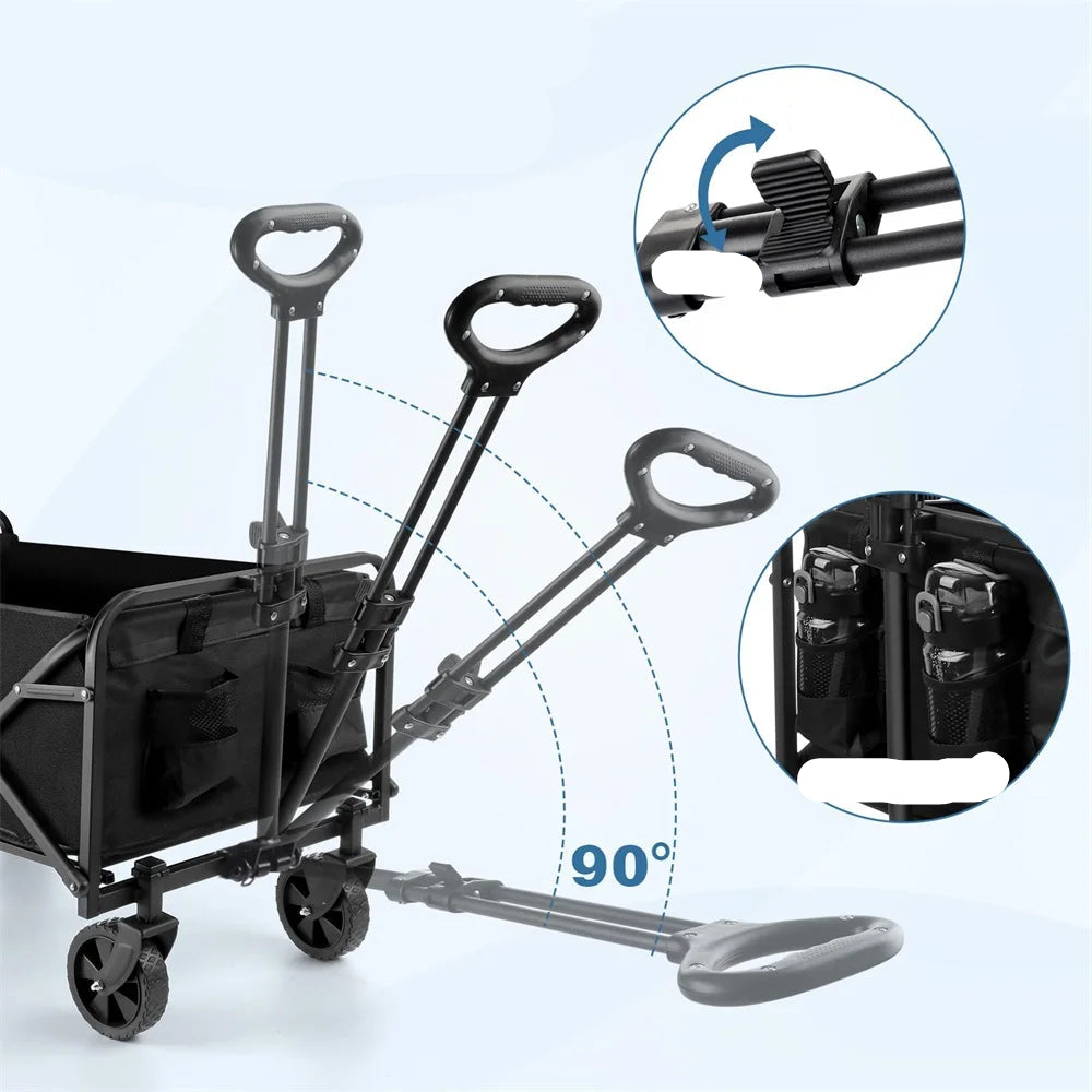 Rugged, Portable Wagon for Beach, Camping, and Yard Work