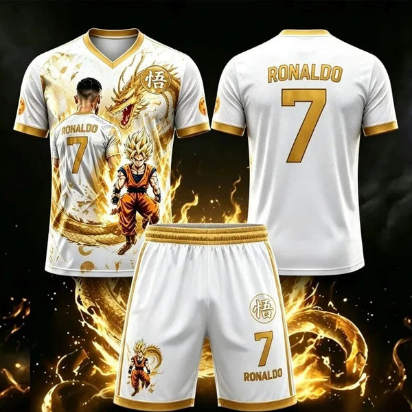 Children's Dragon Ball & Ronaldo Short & T-Shirt Summer Set