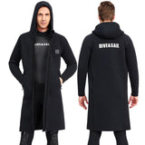 3mm Men's and Women's All-in-one Diving Long Trench Coat Waterproof Cold Proof Sun Proof Hooded Diving Jacket Neoprene Surf - 24 Hour Sport