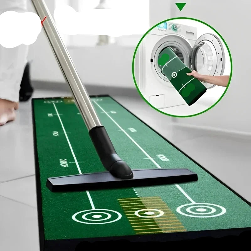 Upgrade Your Putting Game: Washable, Anti-Slip Golf Mat