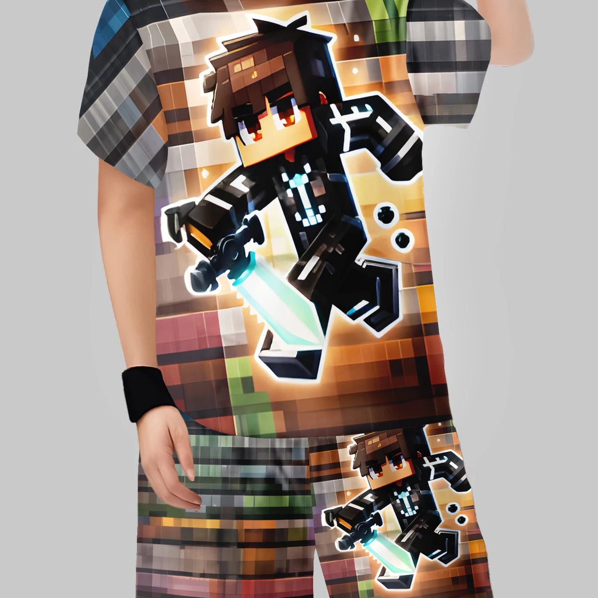 Boys' Block Character Print Short Sleeve T-Shirt