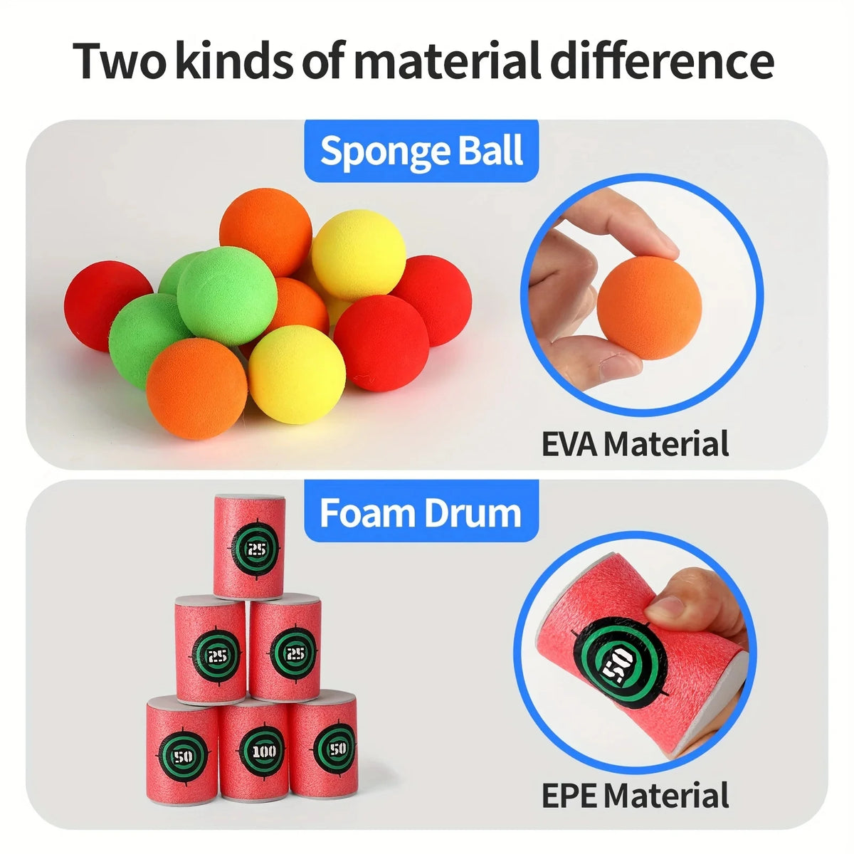 Soft Bullet Toy Targets Kids Educational Shooting Games