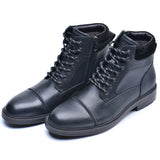 Men's Genuine Leather British Ankle Boots - Business Casual - 24 Hour Sport