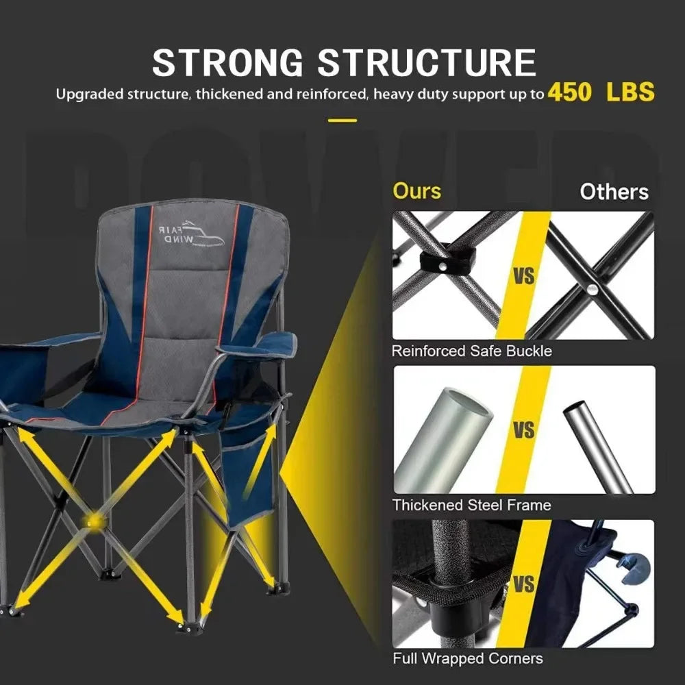 Luxurious Camping Chair with Lumbar Support