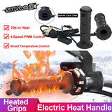 Motorcycle Hand Heated Grips Electric Molded Grips Scooter Moped Bar Hand Warmer 22mm motocross vespa Adjustable Hot Grip Handle 24 Hour Sport