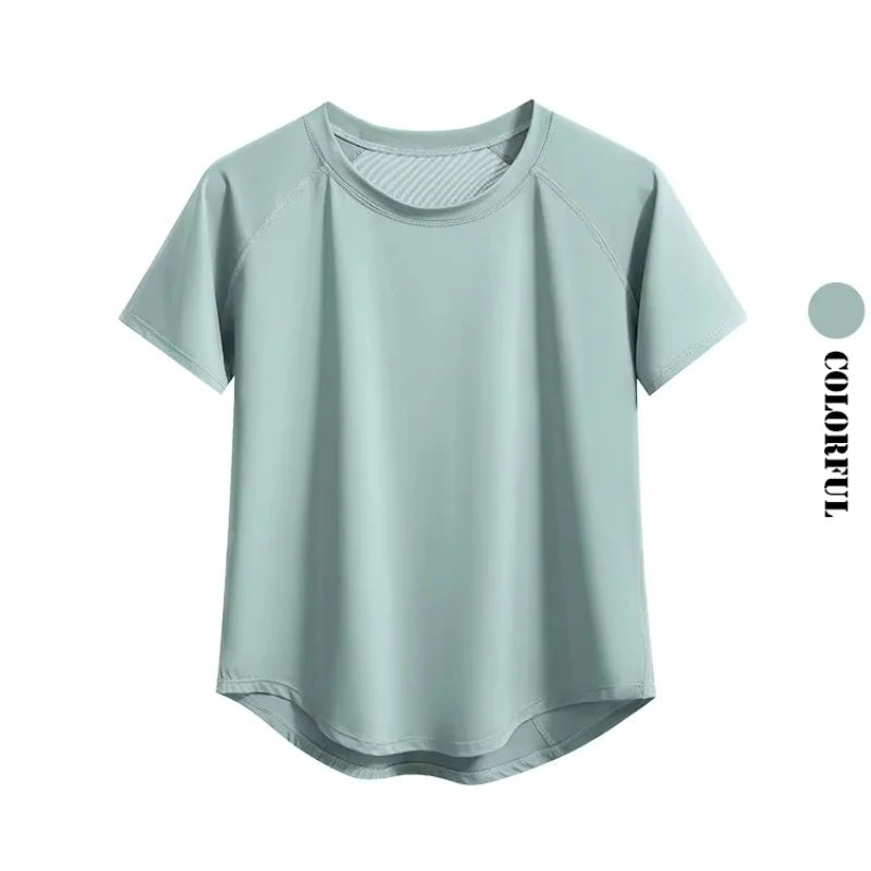 DRUR Loose Breathable Yoga Set Women Lightweight Running Tracksuit 2 Piece Gym Outfit Summer Sportswear Tops Pants Suit Yogawear 24 Hour Sport