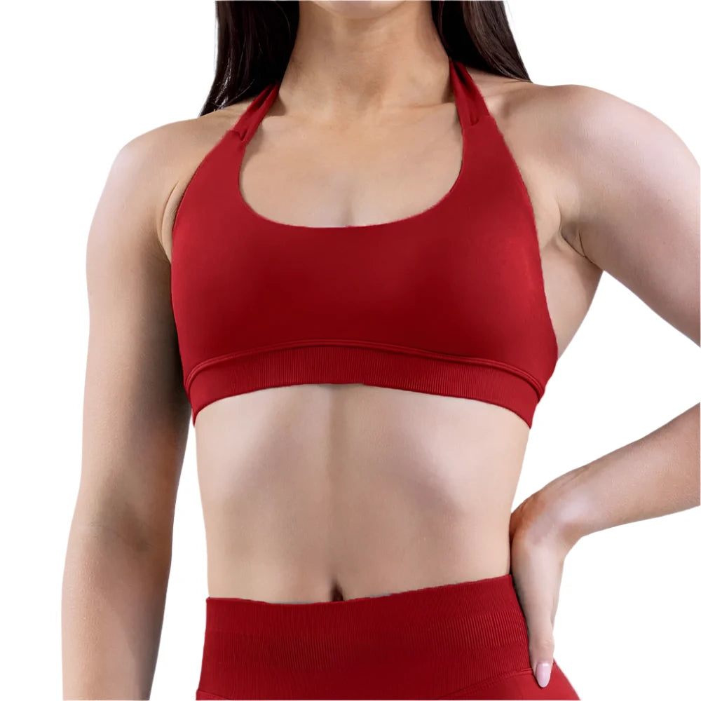 Seamless, Open Back Fitness Bra
