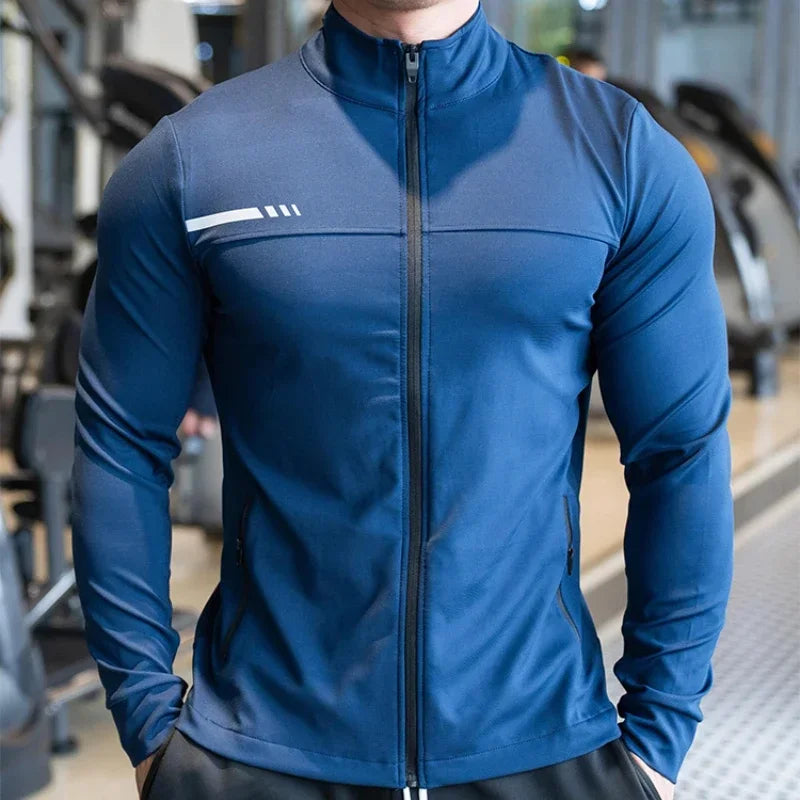 Men's High-Quality Zipped Sport Jacket | Gym, Running & Outdoor Training - 24 Hour Sport