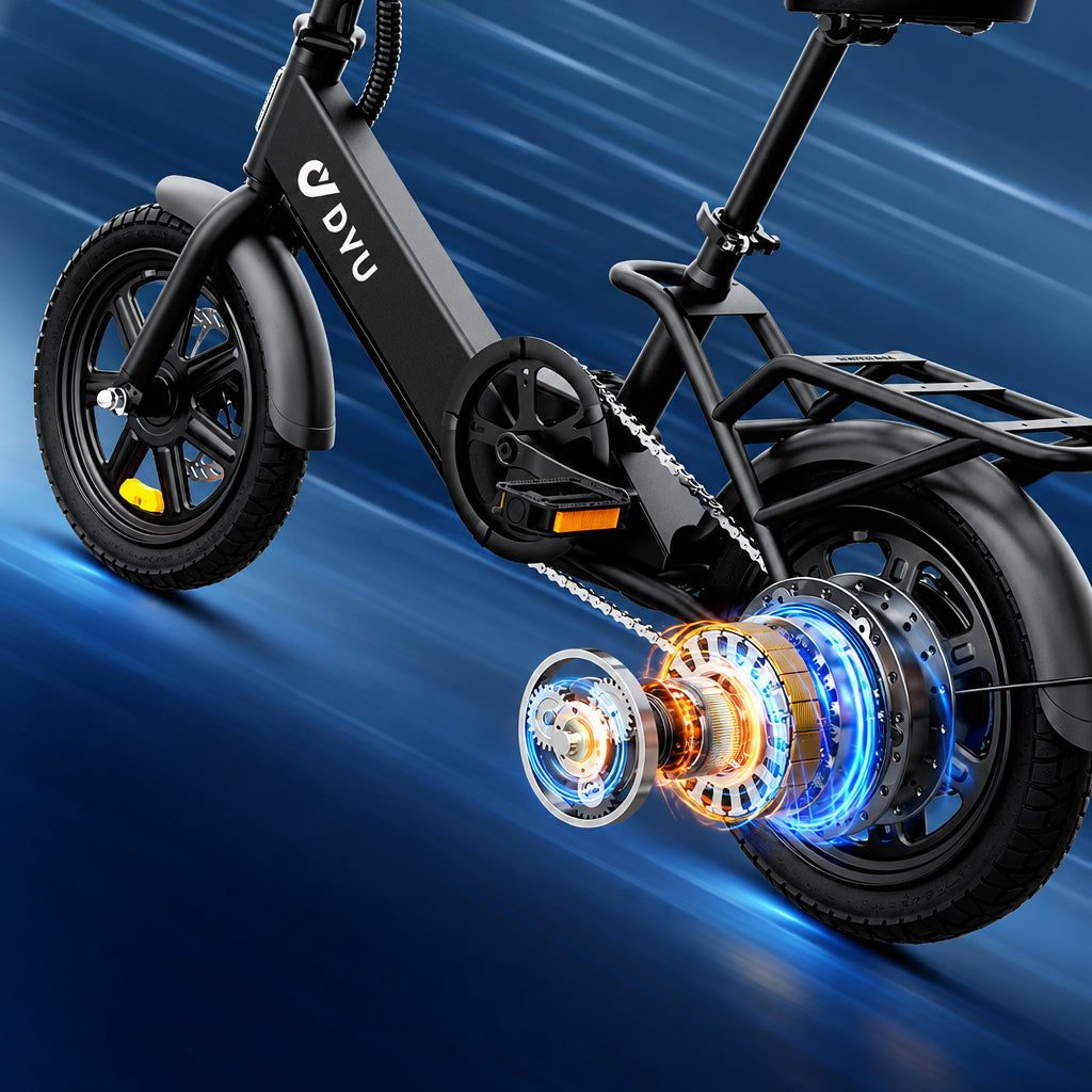 Foldable City E-Bike Powerful Peak Motor & Battery