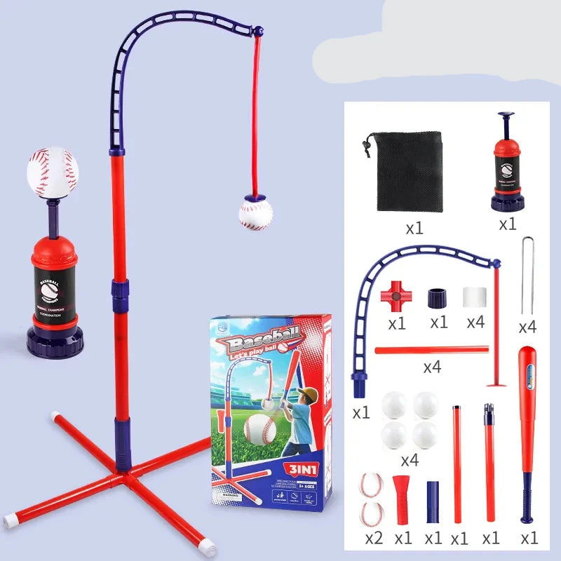 Kids' 3-in-1 T-Ball Set: Perfect Gift for Indoor & Outdoor Play