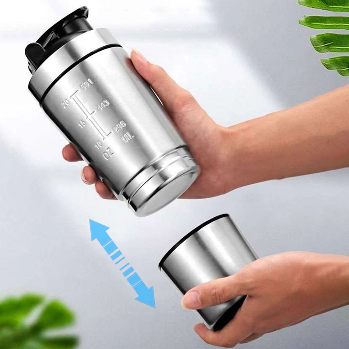 750ml Stainless Steel Protein Shaker