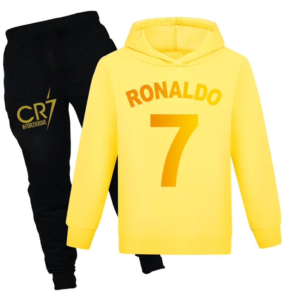 Kids' CR7 Autumn Football Tracksuit Boys & Girls Sportswear