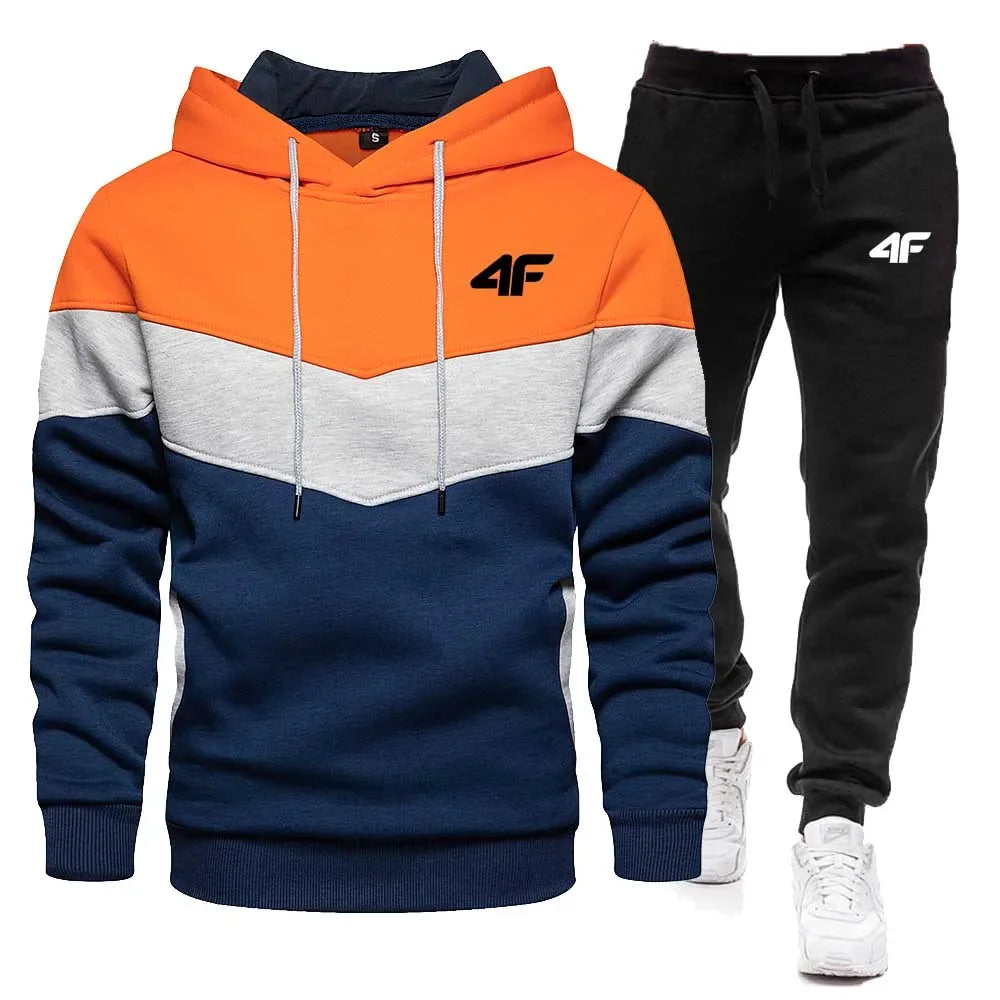 Stay Warm in Style: Men's Fleece Tracksuit