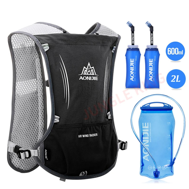 Running Vest: Hydration Pack, Water Bladder, Water Bottles