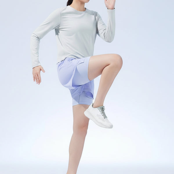 Women's 2-in-1 Quick-Dry Running Shorts