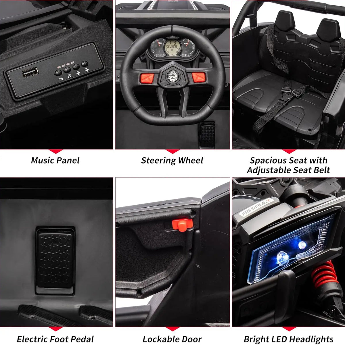 2-Seater 24V Kids Ride-On UTV