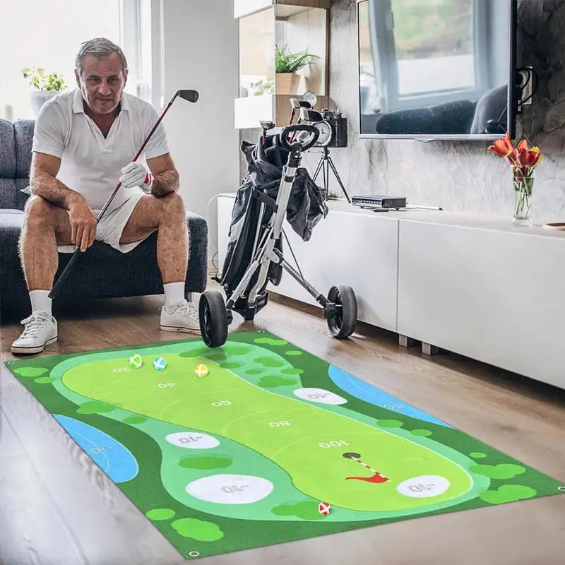 Perfect Your Swing: Golf Practice Mat Set for All Skill Levels