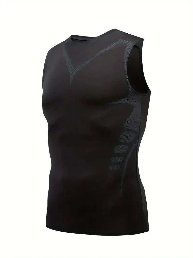 Men's Breathable Quick-Dry Compression Workout Vest
