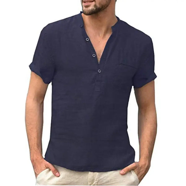 Men's Cotton Linen T-Shirt - Breathable Casual TeeMen's shirt24 Hour Sport