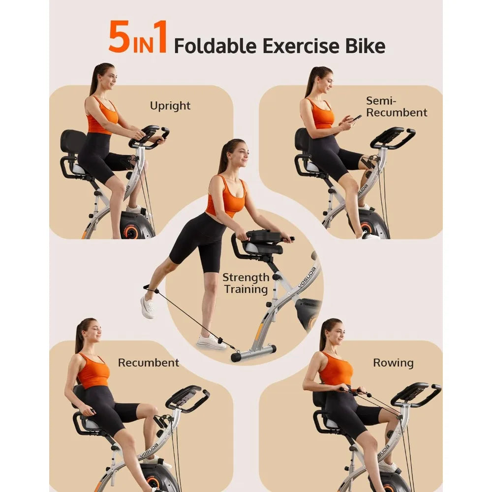 Compact Folding X-Bike: Gentle Cardio for Seniors