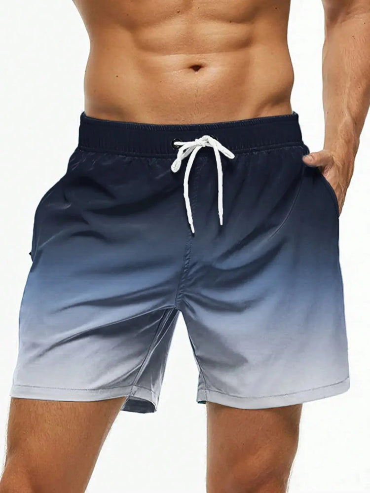 Men's Gradient Color Block Swim TrunksMen's Swimsuit24 Hour Sport