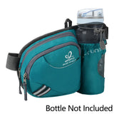 WATERFLY Fanny Pack Waist Bag For Women Men With Water Bottle Holder Hiking Belt Bum Bags For Running Walking DogWalking Travel