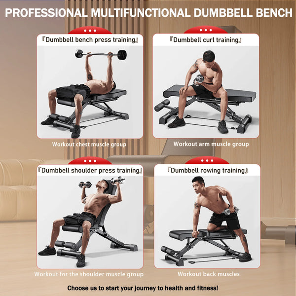 Adjustable Weight Bench Foldable Full Body Workout